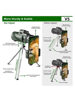 Cool Baby COOLBABY 50X60 Monocular Telescope High Powered Monocular for Adults with BAK4 Prism & FMC Lens for Stargazing Hunting Wildlife Bird Watching Travel...  - Image 3