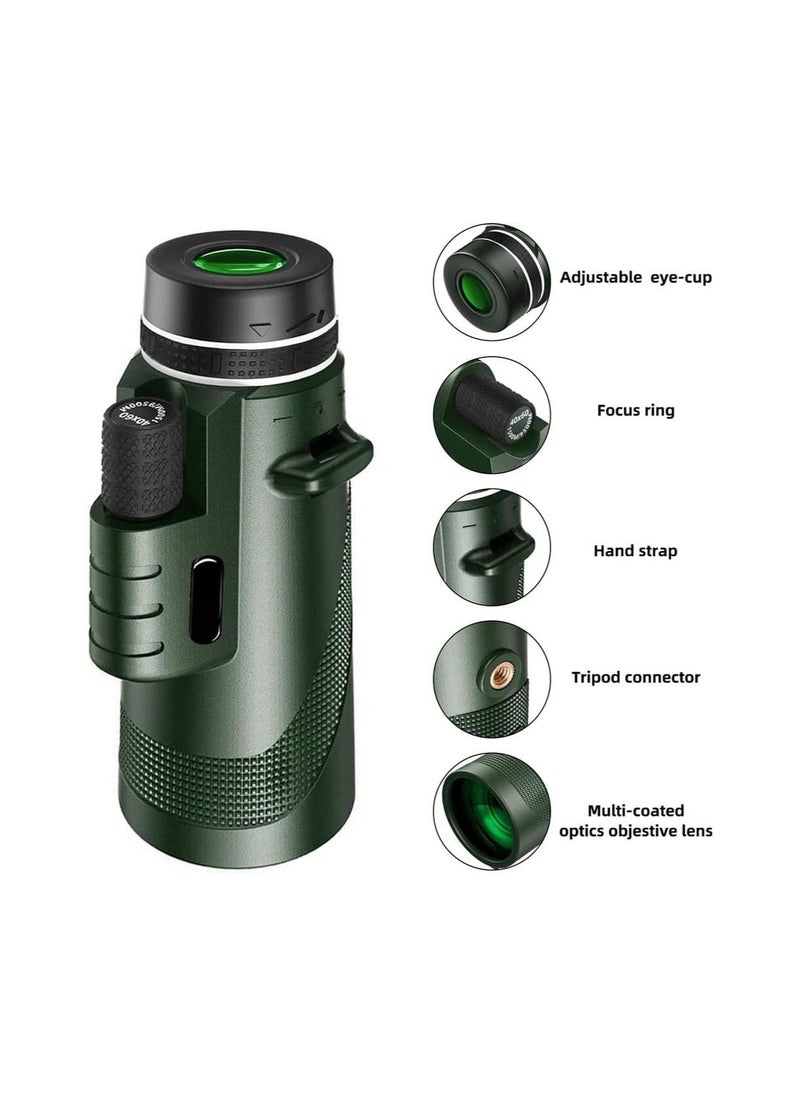 Cool Baby COOLBABY 50X60 Monocular Telescope High Powered Monocular for Adults with BAK4 Prism & FMC Lens for Stargazing Hunting Wildlife Bird Watching Travel...  - Image 2