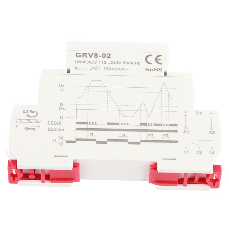 GRV8 02 AD240 مرحل الجهد واقي من الجهد الزائد والمنخفض لحماية المنزل والمكتب والاستخدام الصناعي - Image 5