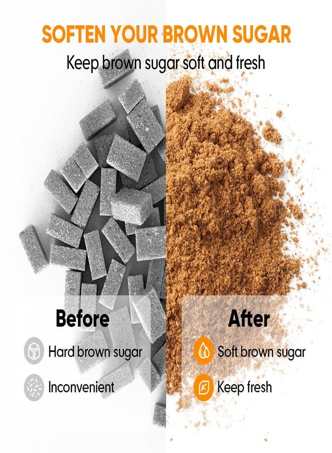 Moryimi Brown Sugar Container Airtight, 2 Quart Brown Sugar Keeper Storage Container with Spoon - Image 2