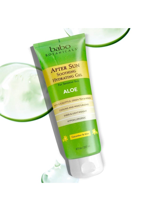 Babo Botanicals After Sun Soothing Hydrating Aloe Vera Gel With Natural witch Hazel and Cucumber, Vegan, For Babies, Kids or Sensitive Skin - 8 oz. - Image 2