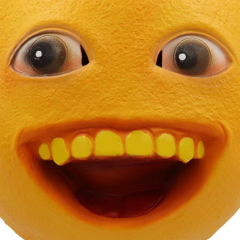 Halloween Children'S Performance Props Funny Expression Pack Performance Orange Mask Funny Tiktok Fruit Orange Headgear - Image 4