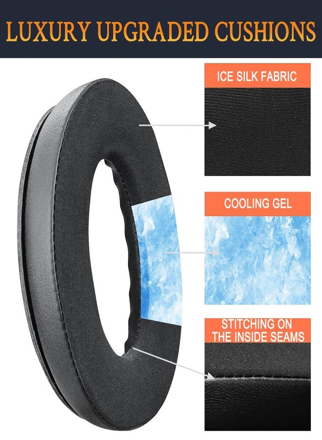 SoloWIT Cooling Gel Earpads Cushions for Bose Headphones, Replacement Ear Pads for Bose QuietComfort 15 QC15 QC25 QC2 QC35/Ae2 Ae2i Ae2w/SoundTrue & SoundLink Around-Ear & Around-Ear II (Blue&Black) - Image 4