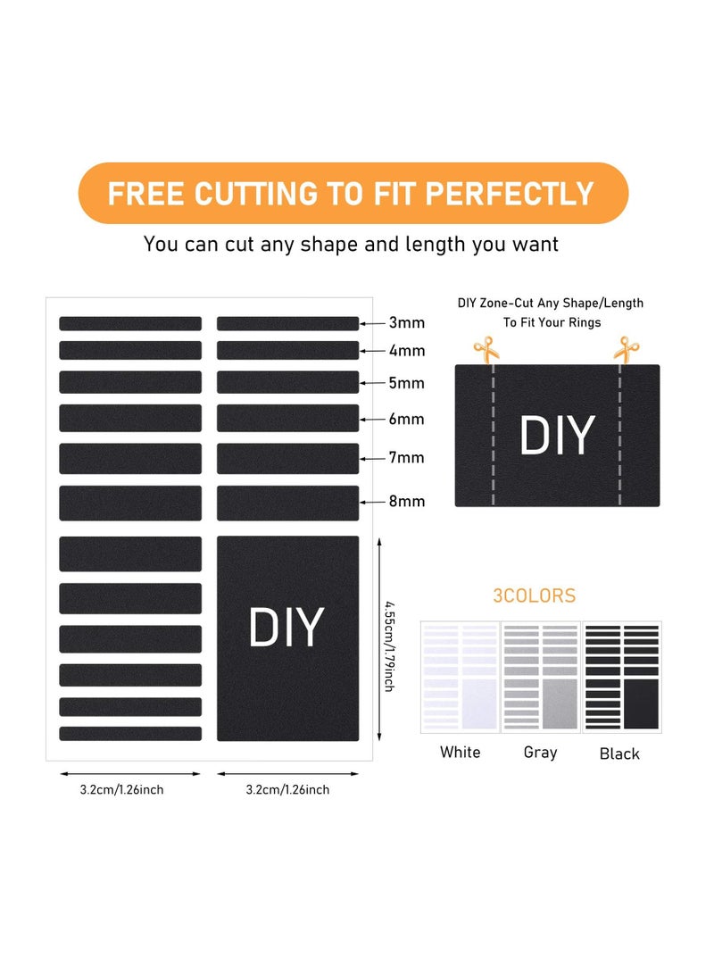 70 Pieces Invisible Ring Size Adjusters with Jewelry Polishing Cloth - Image 4