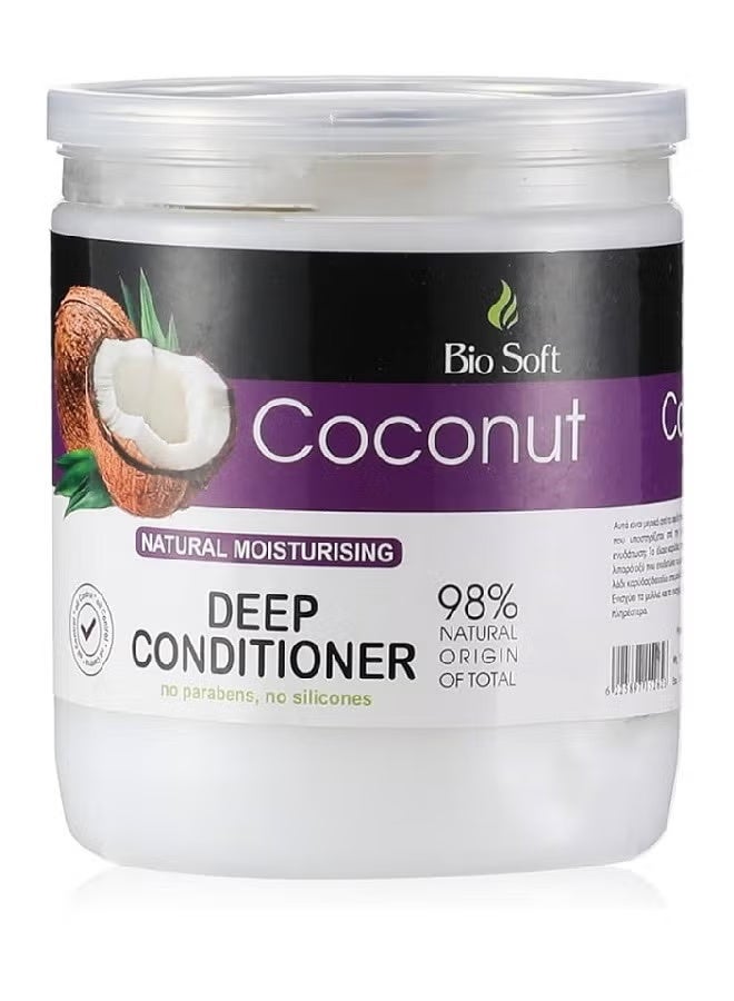 Biosoft Coconut Oil Hair Mask: Deep Hydration and Intensive Nourishment. 98% Natural Ingredients. Silicone and Preservative Free. Suitable for All Hair Types. - Image 3