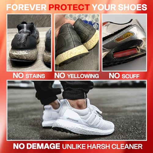 cocomfix 2-in-1 White Shoe Polish Marker, 2 Pack Shoe Paint Instant Whitens Yellowed Midsoles & Fixes Stains, Waterproof Permanent Protective Sneaker Whitener Pen for Foam, Fabric, Rubber, Leather - Image 3