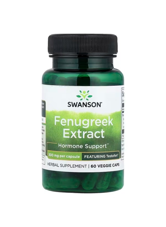 SWANSON Fenugreek Extract 300 mg  60 Veggie Caps - Image 1