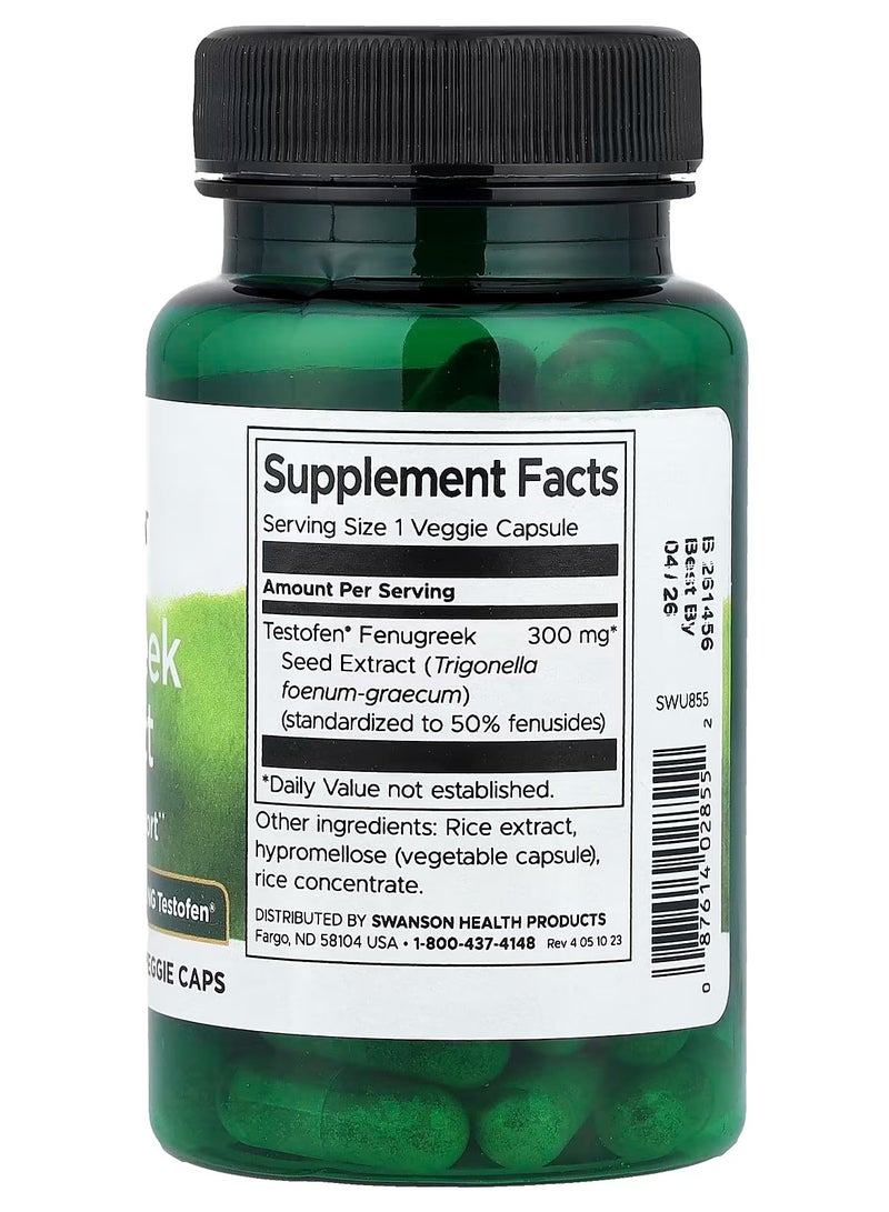 SWANSON Fenugreek Extract 300 mg  60 Veggie Caps - Image 2