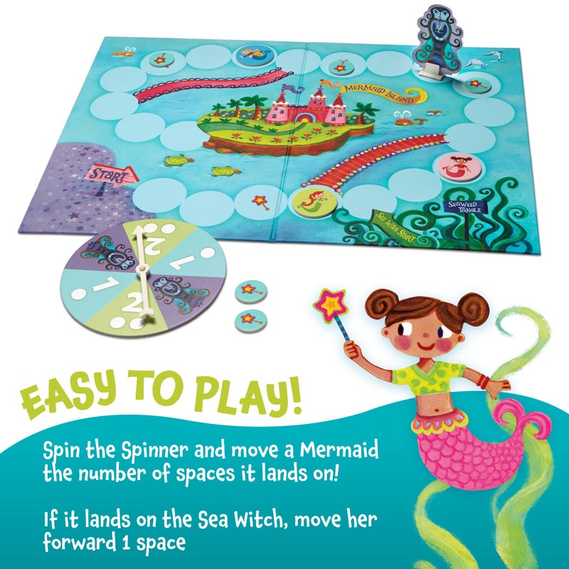 Peaceable Kingdom Mermaid Island Award Winning Cooperative Board Game for 2 to 6 Kids Ages 5+ - Image 3