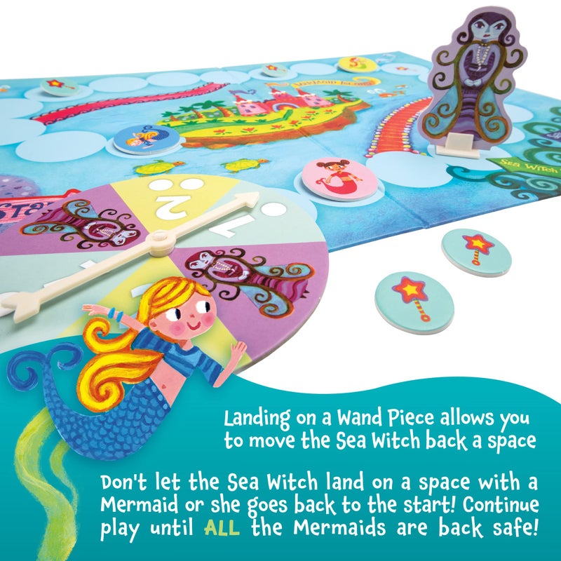 Peaceable Kingdom Mermaid Island Award Winning Cooperative Board Game for 2 to 6 Kids Ages 5+ - Image 4