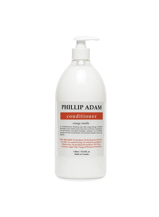 PHILLIP ADAM Orange Vanilla Conditioner With Apple Cider Vinegar Paraben Free & Vegan For All Hair Types 33.8 Ounce - Image 2