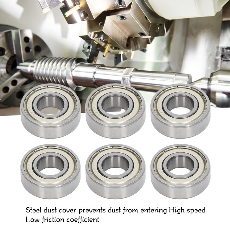 Marhynchus 10pcs 6202Z Deep Groove Ball Bearings Double Sealed Steel Radial Ball Bearings Miniature Bearings for Wood Printing Machines - Image 3