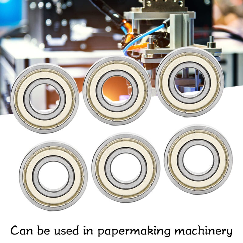 Marhynchus 10pcs 6202Z Deep Groove Ball Bearings Double Sealed Steel Radial Ball Bearings Miniature Bearings for Wood Printing Machines - Image 5