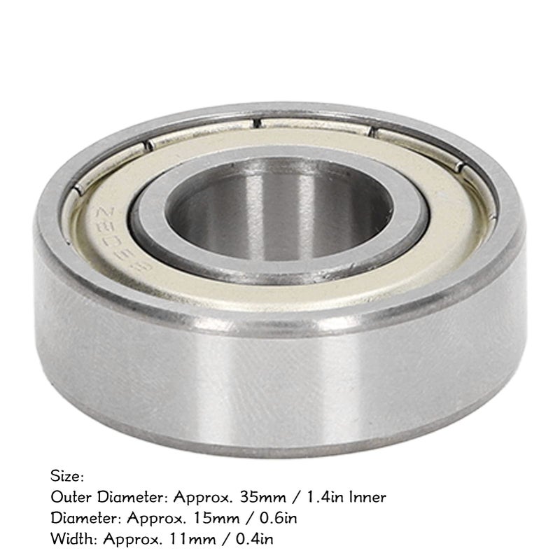 Marhynchus 10pcs 6202Z Deep Groove Ball Bearings Double Sealed Steel Radial Ball Bearings Miniature Bearings for Wood Printing Machines - Image 2