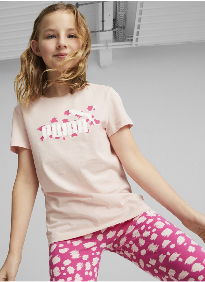 PUMA - Essentials Kids Girls ANIMAL T-Shirt - Image 1