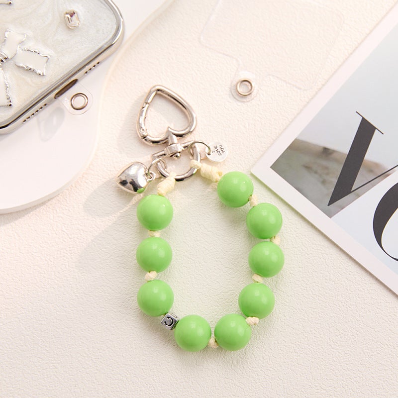 New Wrist Chain Personalized Heart Pendant Hanging Chain Bag Key Ccd Camera Anti-Lost Pendant Wristband Bracelet - Image 1