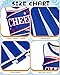 JenPen Cheerleader Costume for Cute Cheerleading Outfit Cheer Uniform for Halloween Dress Up with AccessoriesM57yearBlue - Image 4
