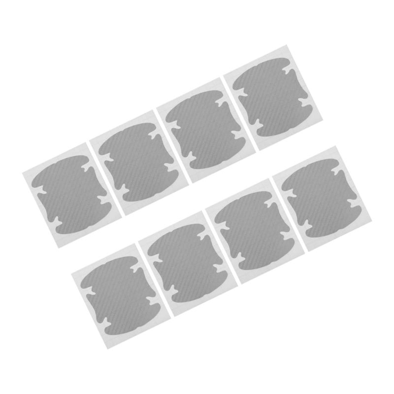 3D Carbon Fiber Door Handle Bowl Stickers 8 Pcs Anti Scratch Automotive Door Protector Decals For Cars Easy To Install Vehicle Decoration - Image 2