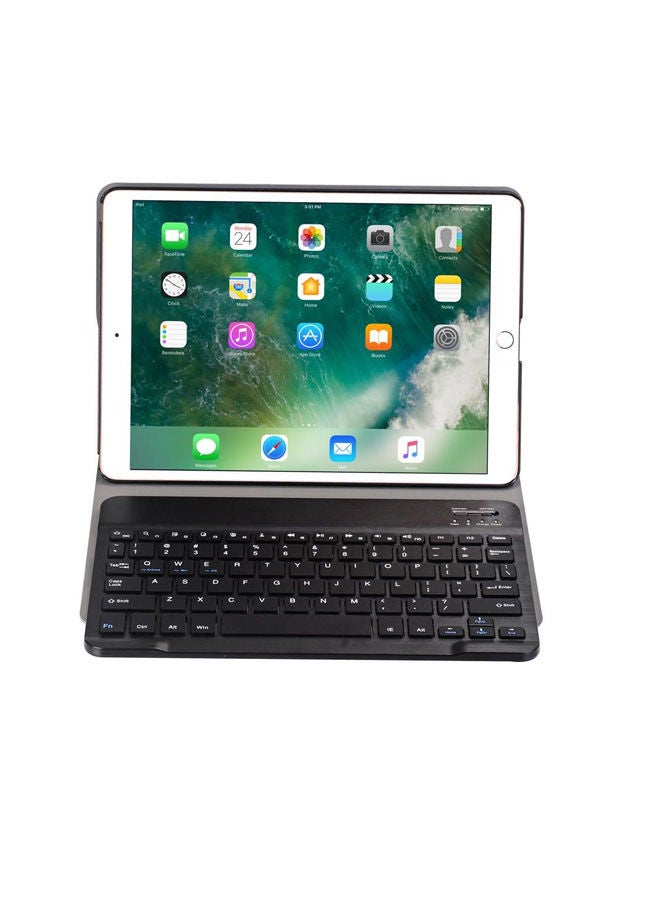 NIBEMINENT Bluetooth Keyboard Case Cover For Apple iPad Pro 10.5-Inch Black  - Image 2