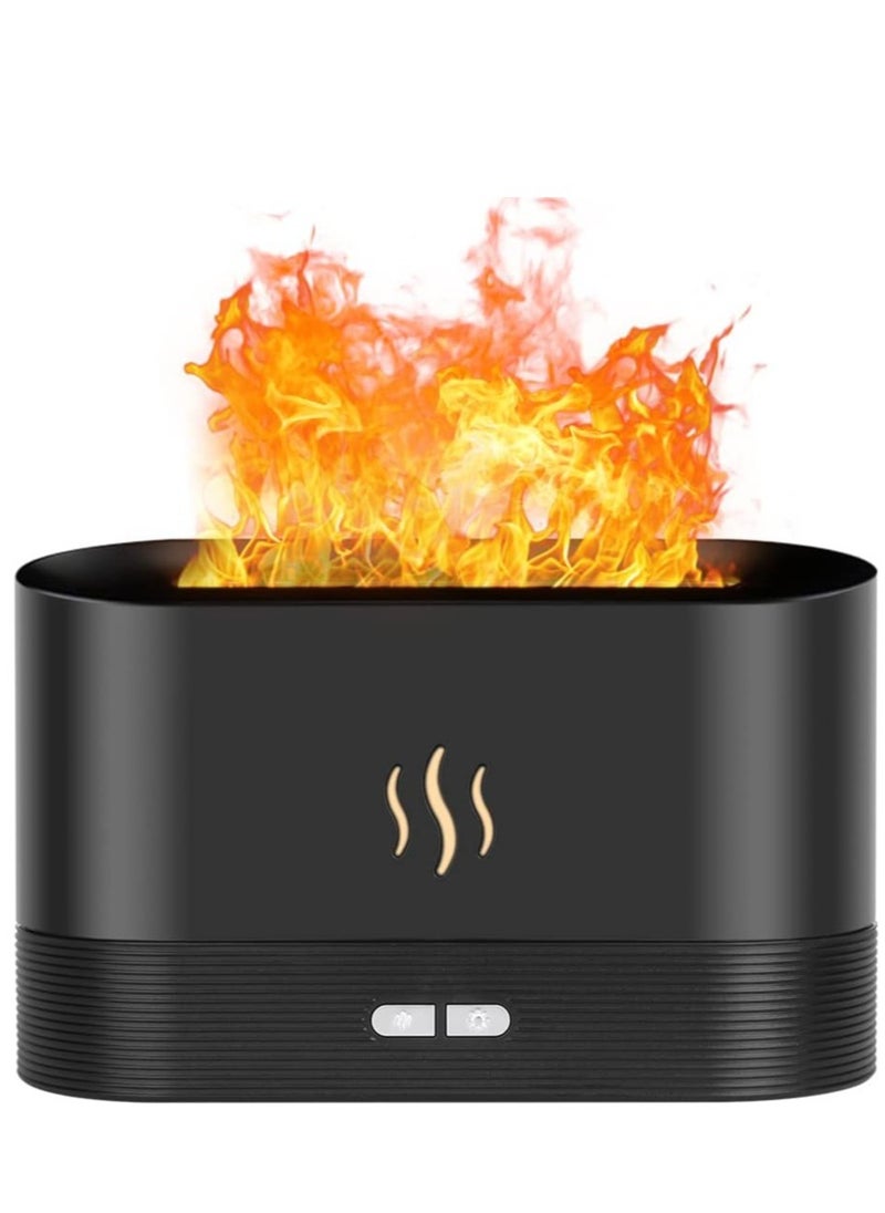 ELTRAZONE Flame Diffuser Humidifier, Ultra-Silent Cool Mist Air Fire Diffuser, 2 Brightness Night Light & Auto-Off, Essential Oil Aromatherapy Flame Humidifier Aroma Diffuser for Home, Office or Yoga  - Image 1