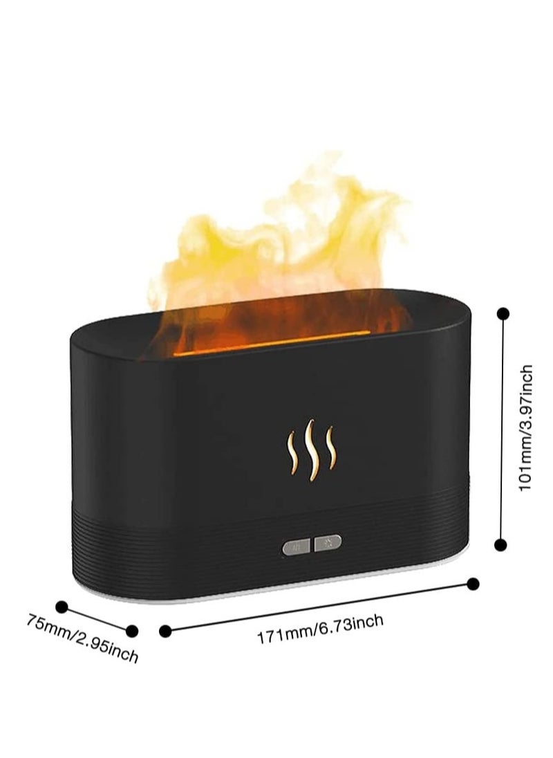 ELTRAZONE Flame Diffuser Humidifier, Ultra-Silent Cool Mist Air Fire Diffuser, 2 Brightness Night Light & Auto-Off, Essential Oil Aromatherapy Flame Humidifier Aroma Diffuser for Home, Office or Yoga  - Image 5