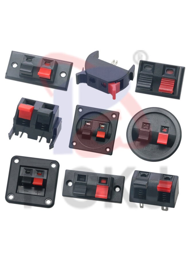 Generic - Two-position Audio Cable Clip LED Aging Test Clip Two-position Horn Power Supply Wiring Clip External Wiring Socket WP2-Colour:WP2-35 - Image 1