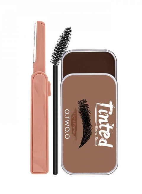 Soap for styling and coloring eyebrows 02 light brown from o.two.o or 3 pieces