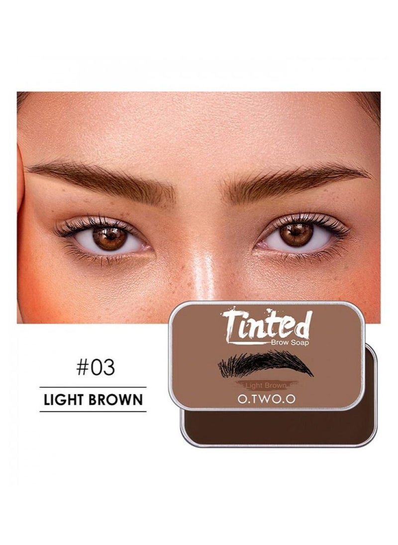 Soap for styling and coloring eyebrows 02 light brown from o.two.o or 3 pieces