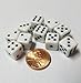 Rook Robot 10x White 10mm Dice with Dots - Image 3