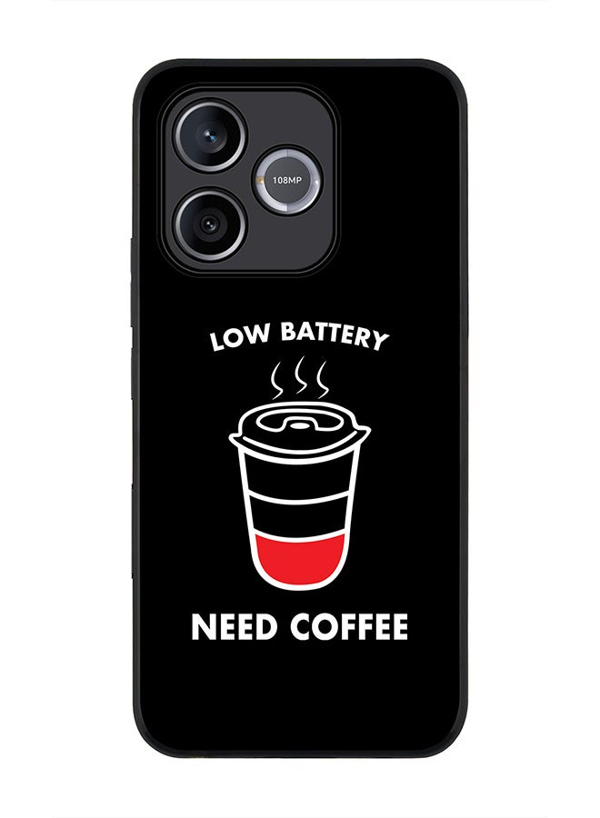 Stylizedd For Honor 600 Lite / 500 Smart / Honor X80i Case,Slim fit Camera Protection, Shockproof Thin Phone cover  - Low battery need coffee - Image 1