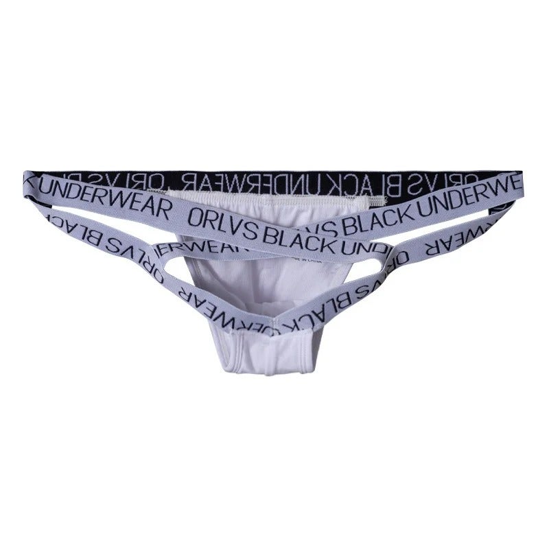 Men's Thong Underwear with Cross Back Straps - Modal Fabric, Low Rise, Breathable, Shaping Fit