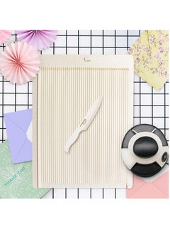 KASTWAVE Scoring Board - Scoreboard for Crafting, Scoring Tool, Envelope Maker for Paper Crafts, Multipurpose Envelope Punch Board, Scoring Board for Paper Crafts, Paper Craft Scoreboard  - Image 4