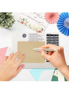 KASTWAVE Scoring Board - Scoreboard for Crafting, Scoring Tool, Envelope Maker for Paper Crafts, Multipurpose Envelope Punch Board, Scoring Board for Paper Crafts, Paper Craft Scoreboard  - Image 3