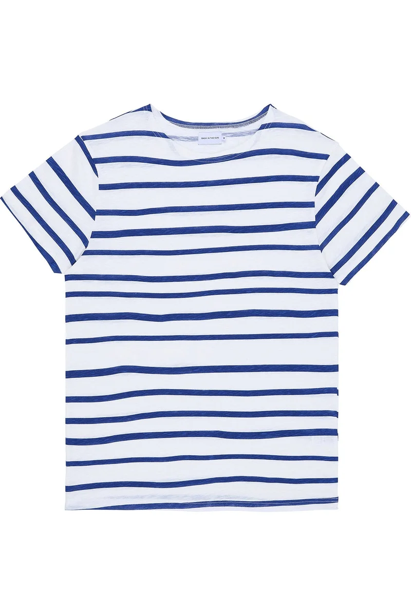 Bask in the Sun Hoki T-Shirt Navy 100% Cotton