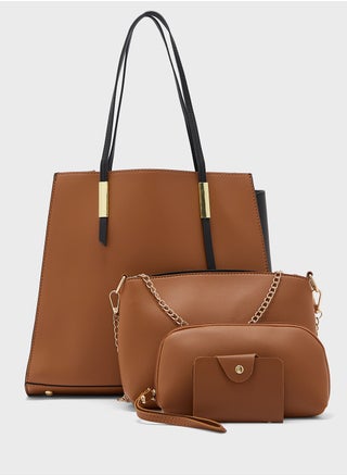4 In 1 Handbag Set With Tote, Crossbody, Pouch And Cardholder - pzsku/ZFA862FFB620735A01E33Z/45/_/1742326345/a2dd9df2-82bf-4773-bf74-4191f00dc5ef