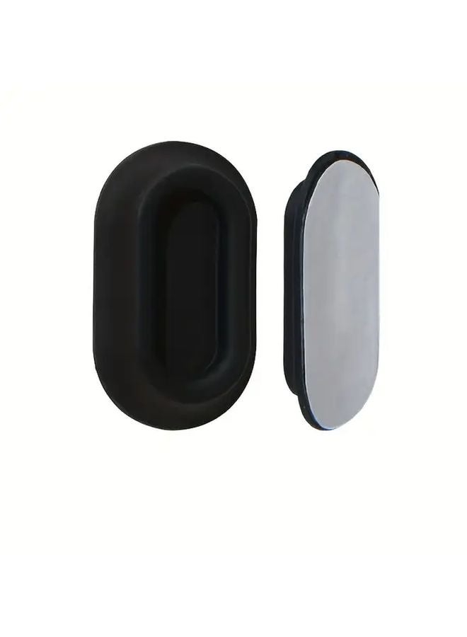 Black Remote Control Magnetic Hook Strong Adhesive Wall Mounted No Drilling Required - Image 1