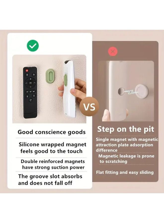 Black Remote Control Magnetic Hook Strong Adhesive Wall Mounted No Drilling Required - Image 5