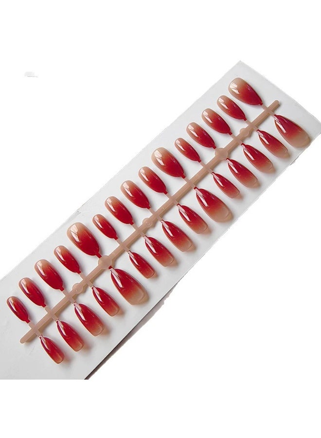 Goolsky أظافر ضغط بتدرج أحمر على شكل عين قطة لموسم الخريف والشتاء - Image 3