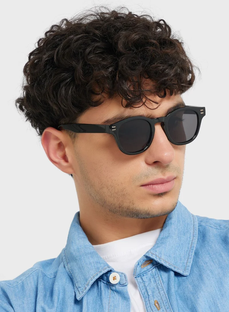 Seventy Five Retro Wayfarer Sunglasses UV 400 Protection