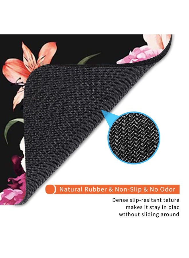 Armanza Square Mouse Pad Pretty Peony Flower, Personalized Premium-Textured Custom Mouse Mat Design , Washable Mousepad Lycra Cloth , Non-Slip Rubber Base Computer Mouse Pads for Wireless Mouse - Image 5
