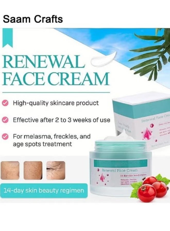 Saam Crafts Saam Renewal Face Cream, Saam Cosmetics Cream Dark Spots Cream, Saam Renewal Face Cream 50g For Melasma And Freckles Treatment For All Skin Types, Anti-Wrinkle Face Cream, Saam Face Cream Korean - Image 2
