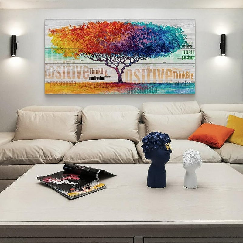 Lapremoly Abstract Color Tree Canvas Wall Art - Image 3