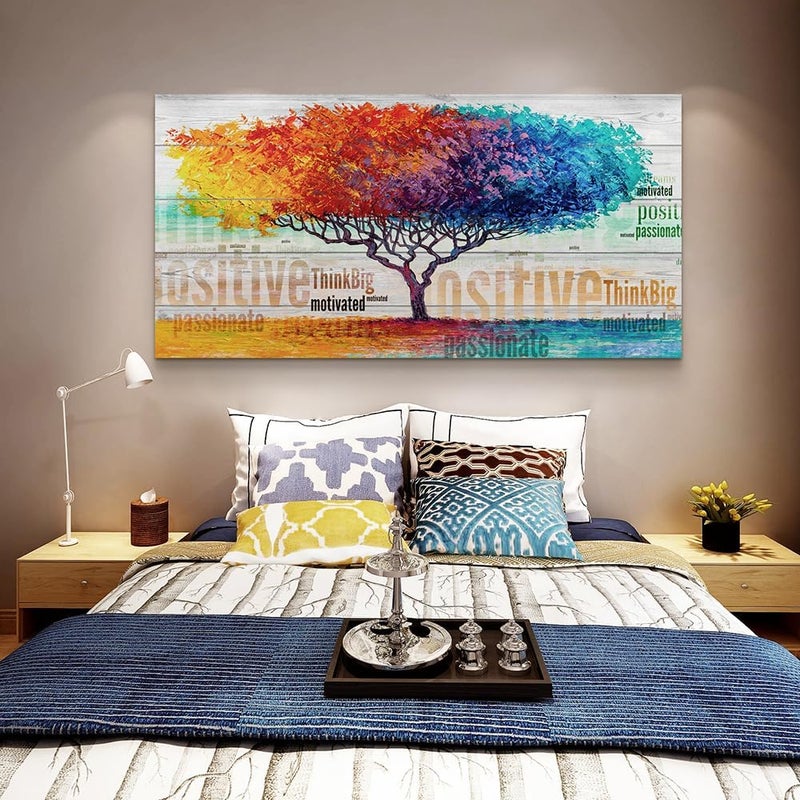 Lapremoly Abstract Color Tree Canvas Wall Art - Image 5