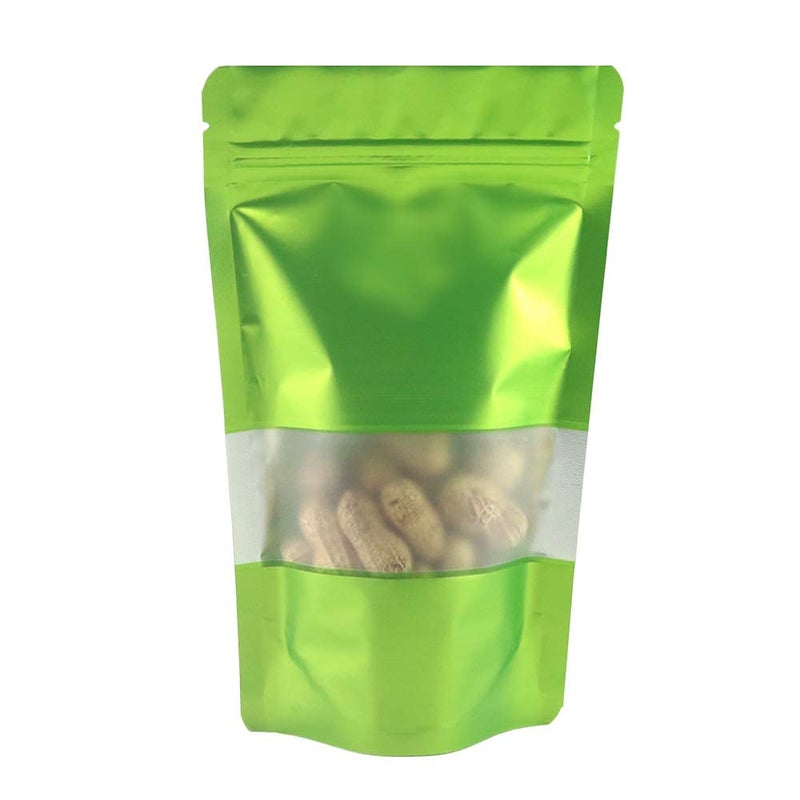 Deera DEERA Stand Up Ziplock Reusable Airtight Polyester Storage Pouch Green120mmX200mmPack of 25  - Image 3