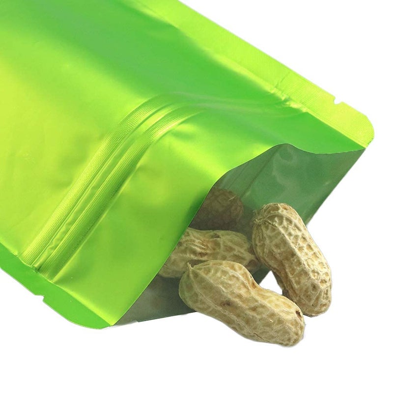 Deera DEERA Stand Up Ziplock Reusable Airtight Polyester Storage Pouch Green120mmX200mmPack of 25  - Image 5