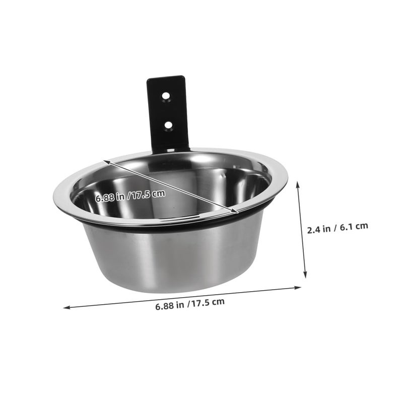 2Pcs Elevated Wall Mounted Dog Bowls Space Saving Pet Feeder For Small Pets - Image 3