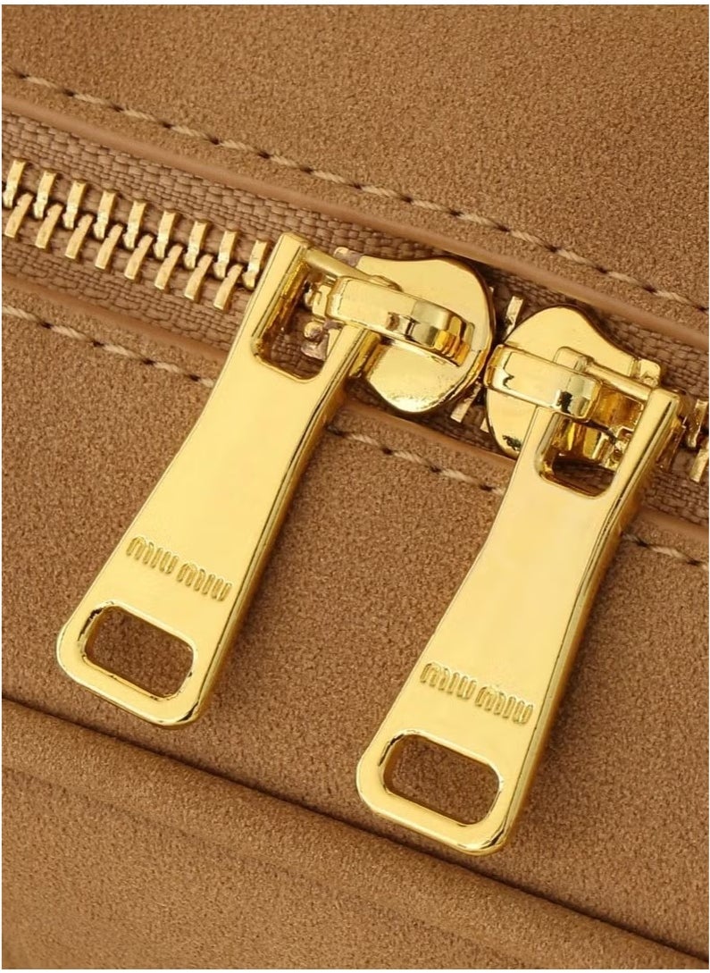 Miu Miu - Arcadie Padded Suede Top-handle Bag - Image 1