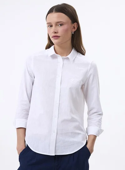 FELIX HARDY Linen Blended Shirt for Women