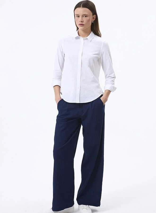 FELIX HARDY White Linen Blended Shirt for Women for Women | Best Price UAE