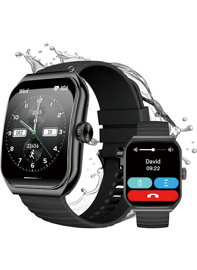 BLACK SHARK - Black Shark GT3 Smart Watch for Men,1.96" Smartwatch Bluetooth Call,SpO2 Heart Rate Monitor,100+ Sport Modes and GPS,IP68 Waterproof Fitness Tracker,10-Day,Activity Tracker for Android iOS,Black - Image 1